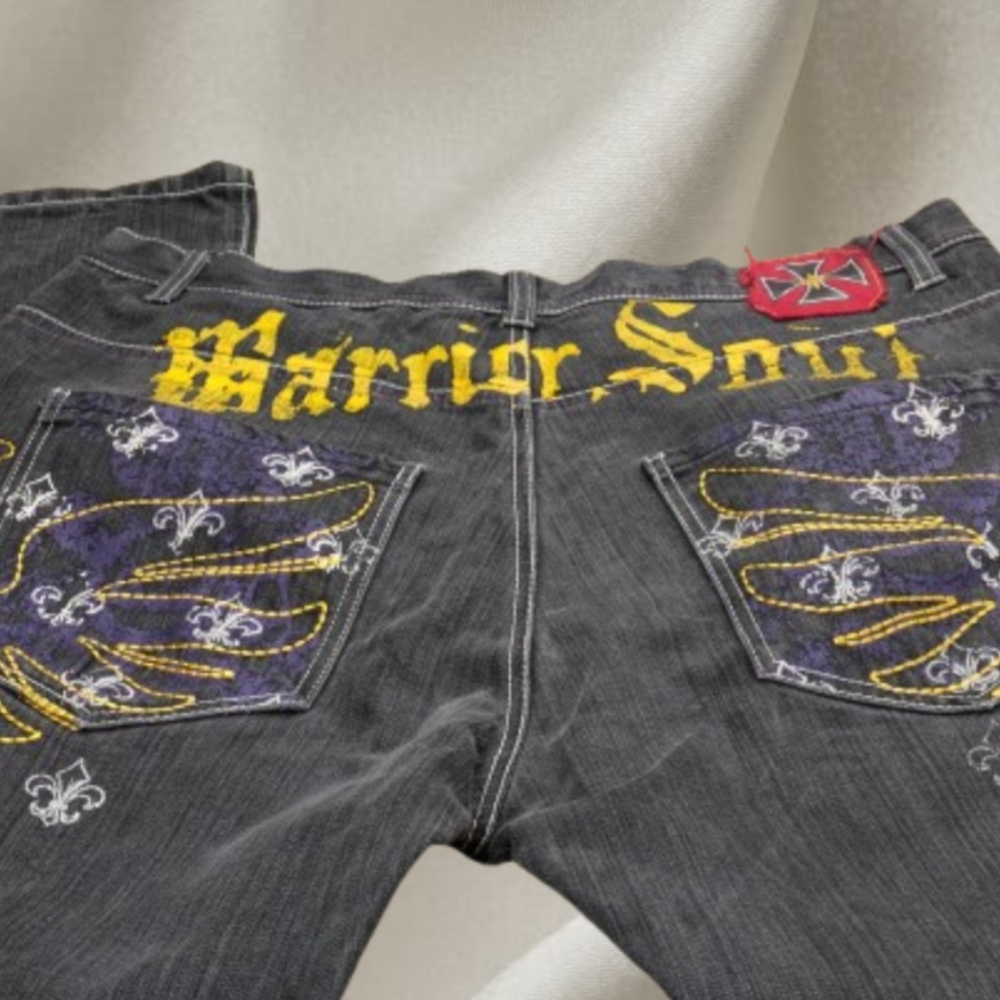 Attitude Gold Warrior Soul Brooklyn Fit Jeans. 40 X 34